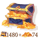 1554 Dragon Crystals (1480 + 74 Bonus)